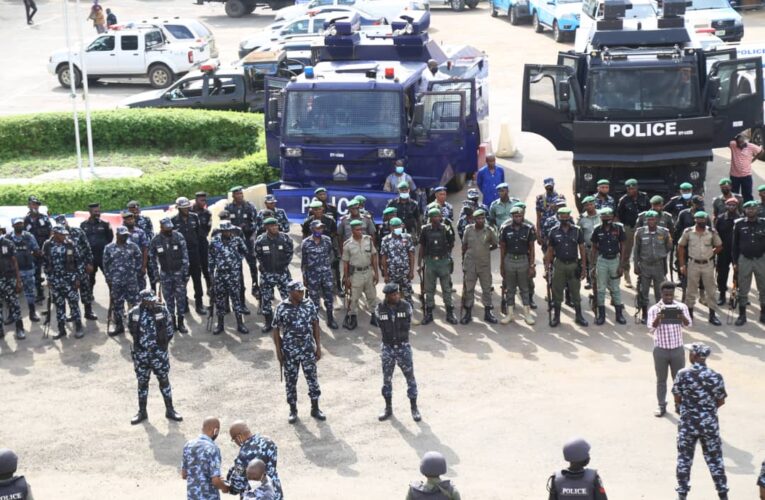 SATURDAY OODUA REPUBLIC RALLY: LAGOS POLICE, SECURITY AGENCIES EMBARK ON SHOW OF FORCE, WARN AGITATORS-