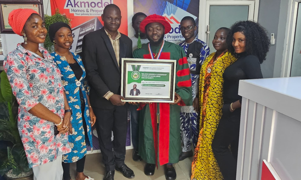 Bldr. (Dr.) Abdulhakeem Odegade, Akmodel MD Appointed As West Africa Youth Ambassador