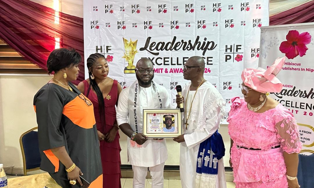 Amb. Bldr. (Dr.) Abdulhakeem Odegade Receives Award, Becomes First Patron At The Hibiscus Female Publishers In Nigeria Event (Photos)